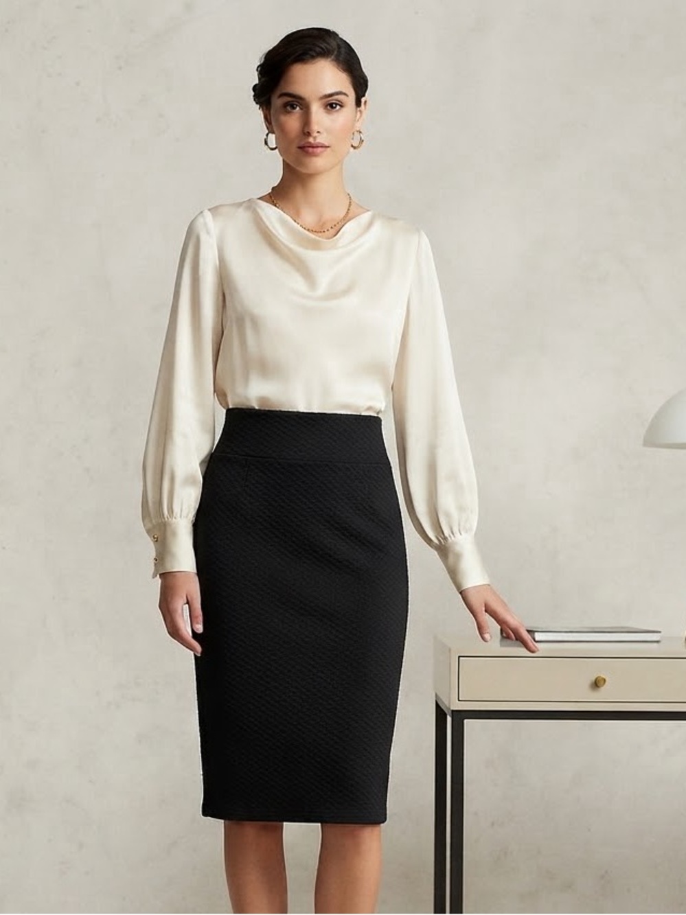 Maze Collection Scuba Pencil Skirt Size PM NWT